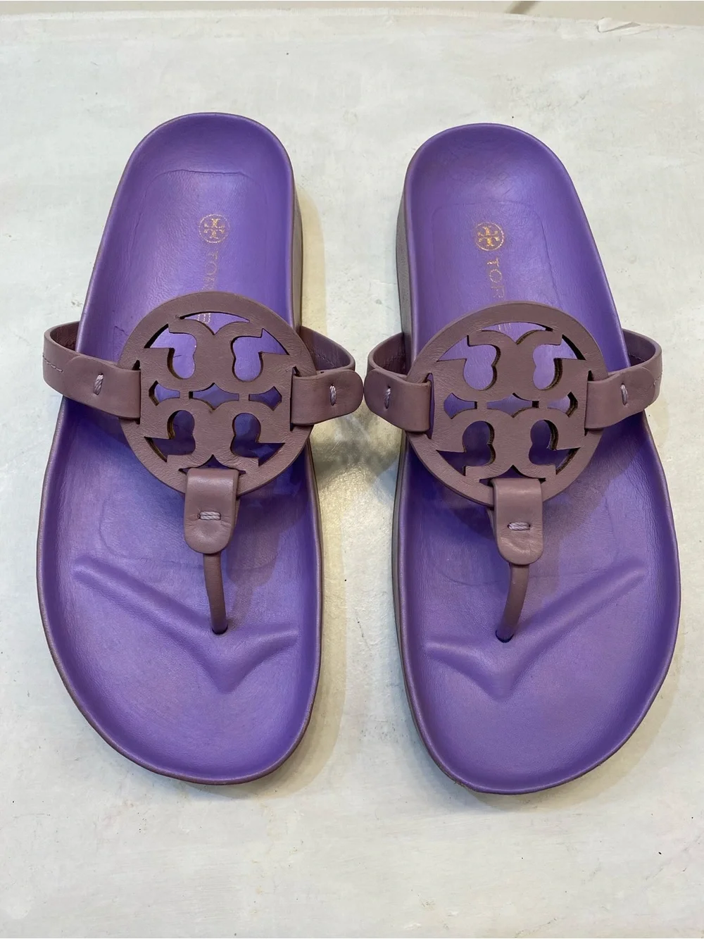 Tory Burch Miller Cloud Sandal Size 7 great condition perfect bottom clean